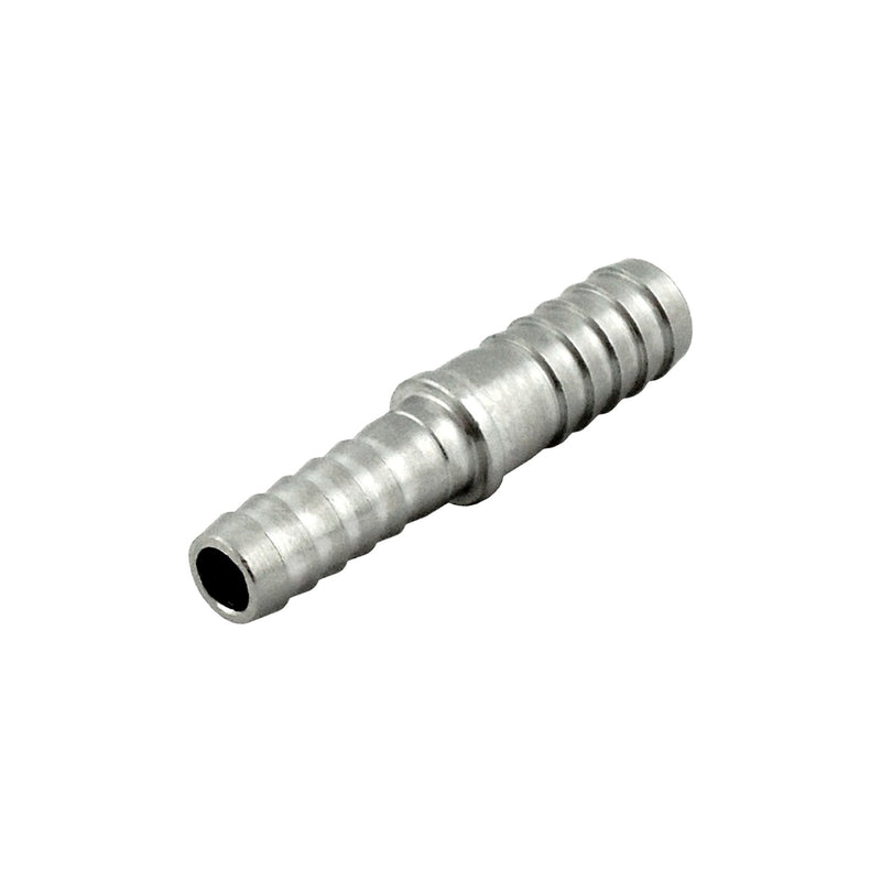 Splicer - 304 Stainless Steel - 1/8" Hose Barb X 1/4" Hose Barb