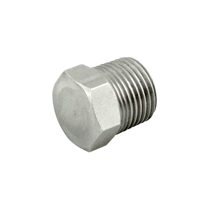 Hex Head Plug - 304 Stainless Steel - 1/2"Male Pipe Thread (MPT)