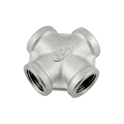 Cross - 304 Stainless Steel - 1/4"Female Pipe Thread (FPT)-All