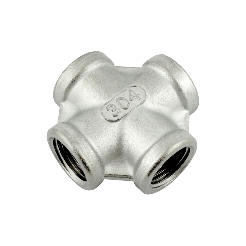 Cross - 304 Stainless Steel - 3/8"Female Pipe Thread (FPT)-All