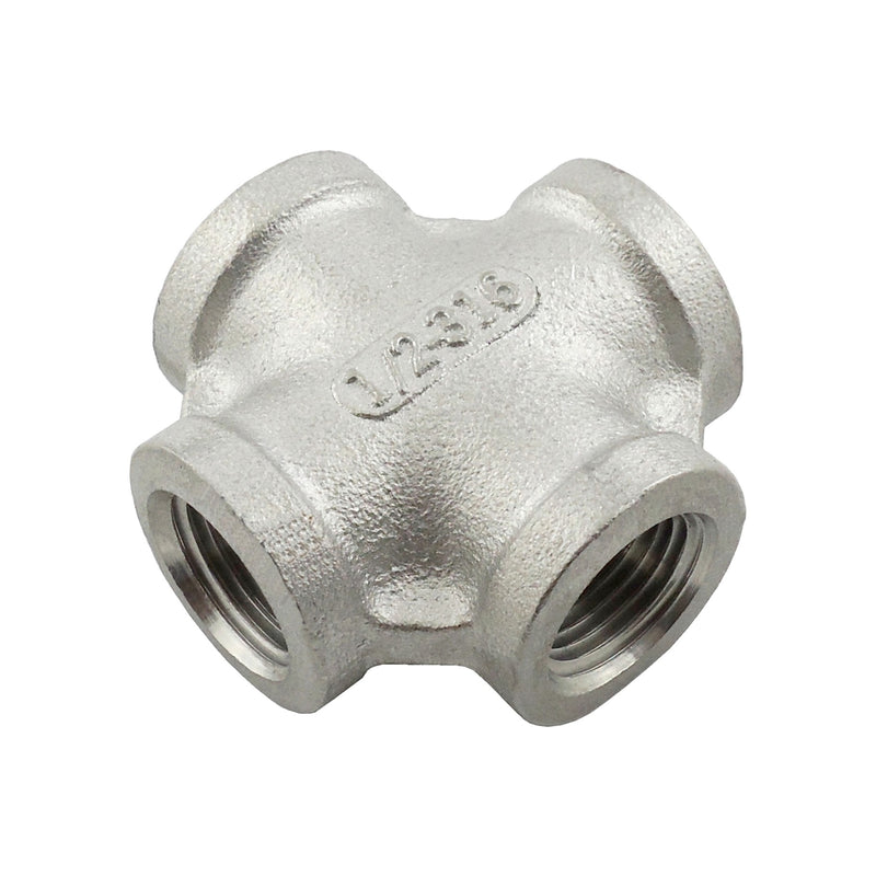 Cross - 304 Stainless Steel - 1/2"Female Pipe Thread (FPT)-All