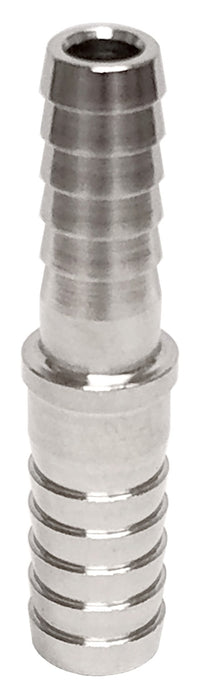 Splicer - 304 Stainless Steel - 1/4" Hose Barb X 5/16"B