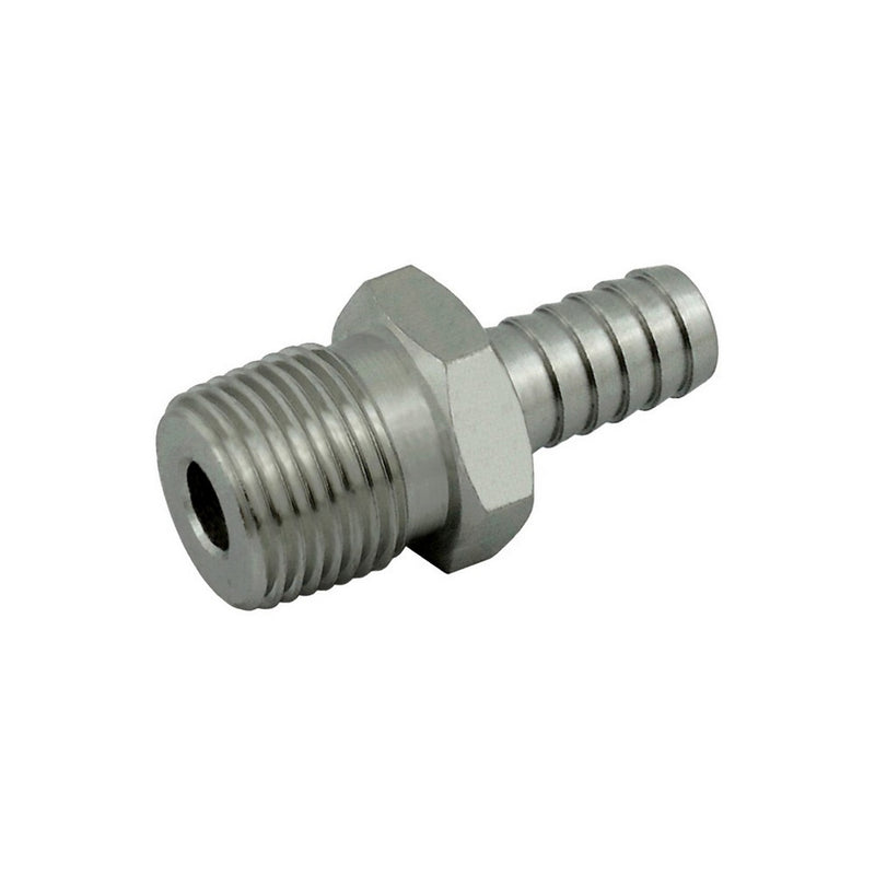 304 Stainless Steel Hose Barb Adapter - 3/4" Barb x 3/4" MPT