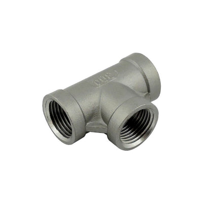 Tee - 304 Stainless Steel - 3/4"Female Pipe Thread (FPT)-All