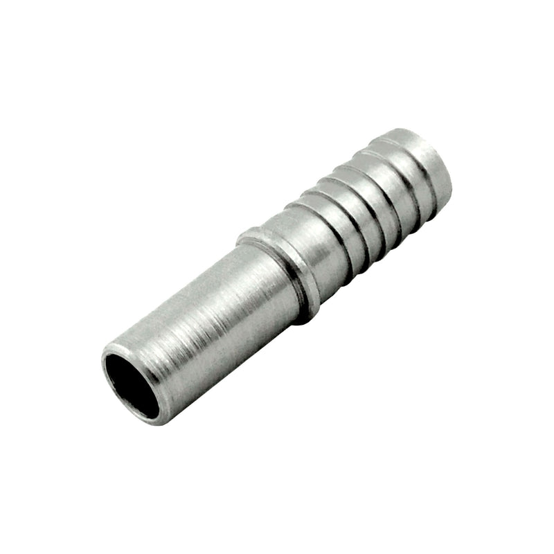 Stainless Steel 3/8" Stem to 3/8" Barb Compression Adapter - 304SS