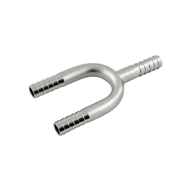 1/4" x 1/4" Thinwall U-Bend Splicer with Manifold Tab - 304 Stainless Steel 180° Return