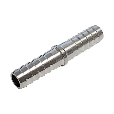 1/4" x 1/4" Thinwall Hose Barb Splicer - 304 Stainless Steel Straight Mender
