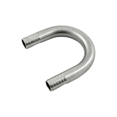 Thinwall U-Bend - 304 Stainless Steel - 1/2" Hose Barb X 1/2" Hose Barb
