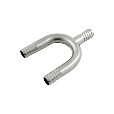 Thinwall U-Bend-W/Man - 304 Stainless Steel - 3/8" Hose Barb's X 3/8" Hose Barb-Man