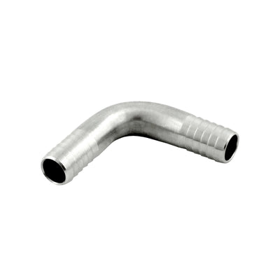 3/8" x 3/8" Thinwall 90° Elbow Splicer - 304 Stainless Steel Hose Barb Connector