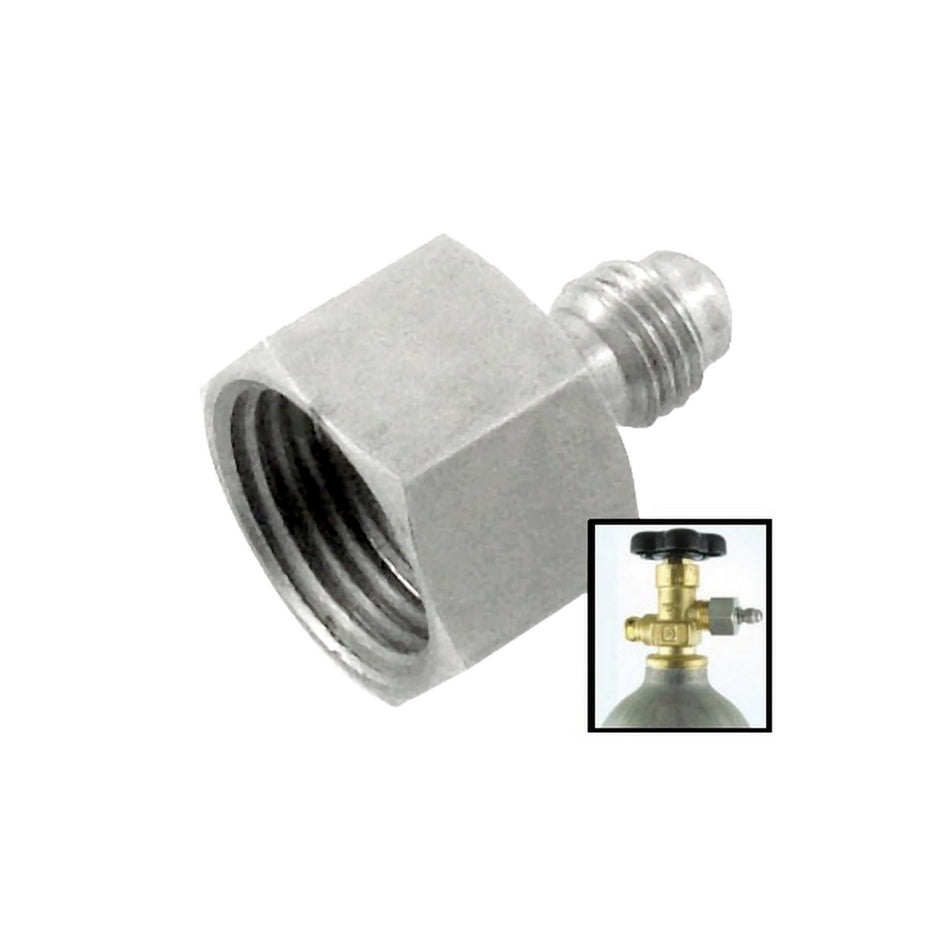 CO2 Adapter - Female CGA-320 to 1/4" MFL | 304 Stainless Steel Gas Fitting for Beverage Systems