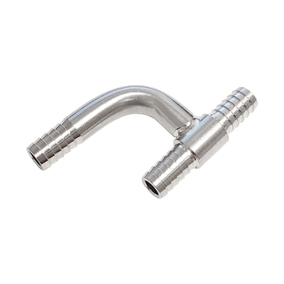 304 Stainless Steel 3/8" Hose Barb "Y"-Tee - Sanitary Splicer