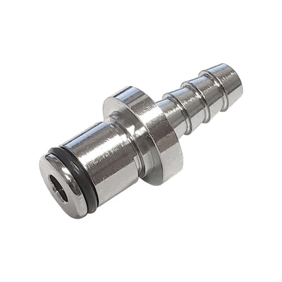 Male Quick Disc - Heavy-Duty Brass - 1/4" Hose Barb No-Shutoff