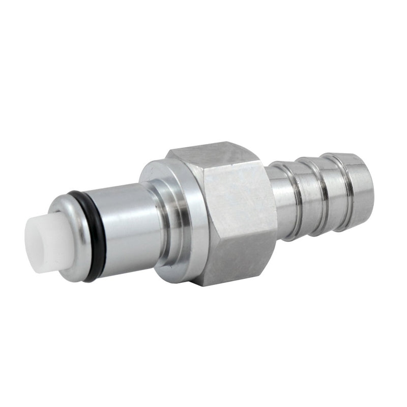 Male Quick Disc - Heavy-Duty Brass - 3/8" Hose Barb W/Shutoff