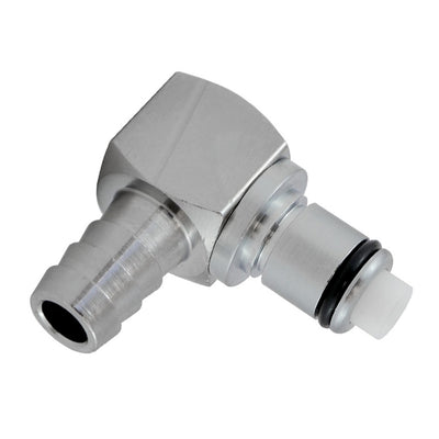 Male Quick Disc - Heavy-Duty Brass - 90°-3/8" Hose Barb W/Shutoff