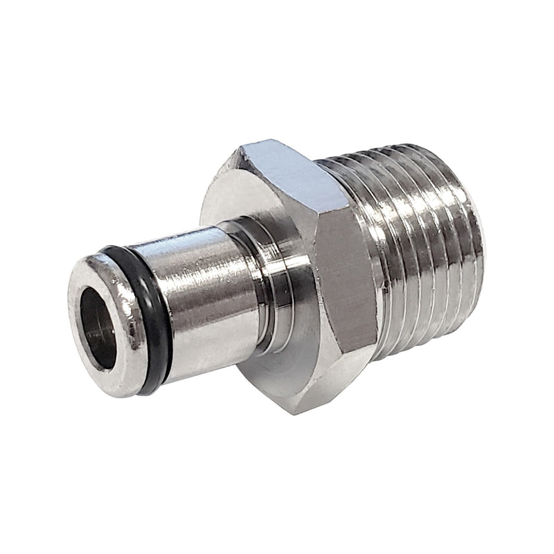 Male Quick Disc - Heavy-Duty Brass - 3/8"Male Pipe Thread (MPT) No Shutoff