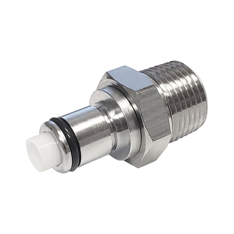 Male Quick Disc - Heavy-Duty Brass - 3/8"Male Pipe Thread (MPT) W/Shutoff