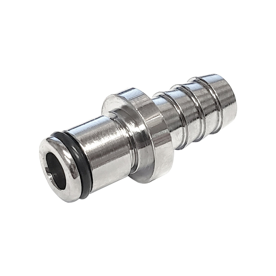 Male Quick Disc - Heavy-Duty Brass - 3/8" Hose Barb No Shutoff