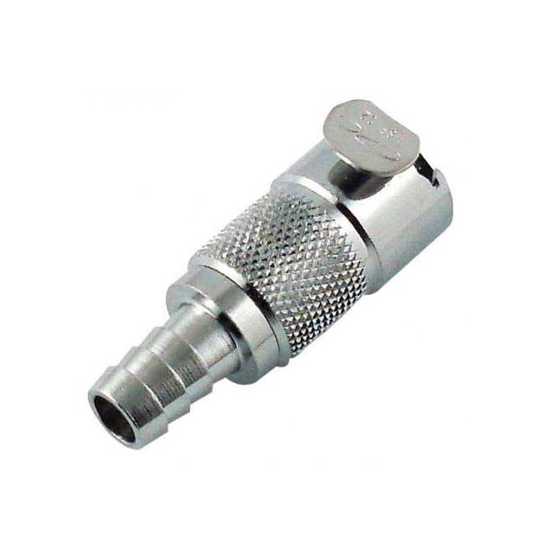 Female Quick Disc - Heavy-Duty Brass - 3/8" Hose Barb No Shutoff