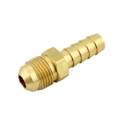 Hose Stem - Heavy-Duty Brass - 3/8" Hose Barb X 3/8"Male Flare (MFL)