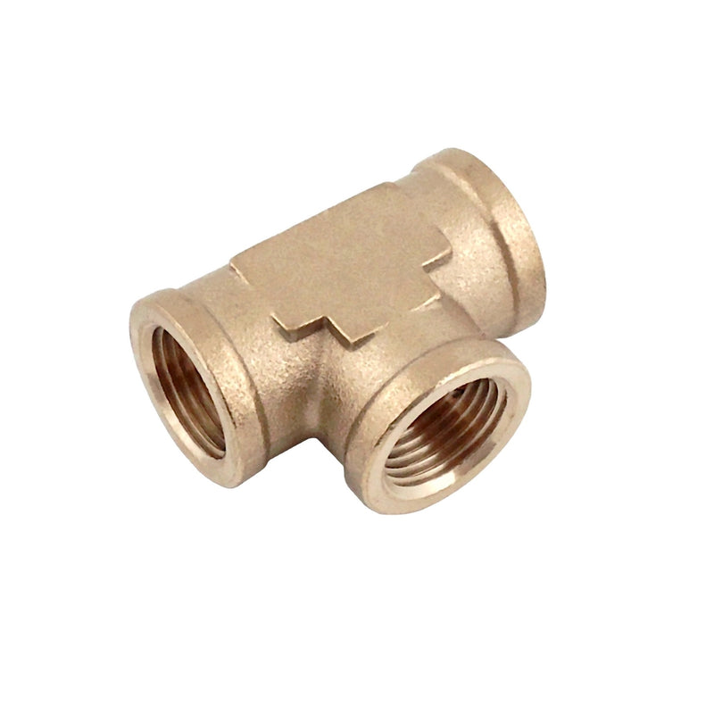Tee - Heavy-Duty Brass - 1/2"Female Pipe Thread (FPT)-All