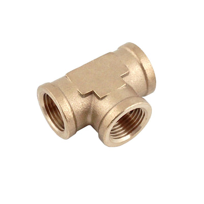 Tee - Heavy-Duty Brass - 1/2"Female Pipe Thread (FPT)-All