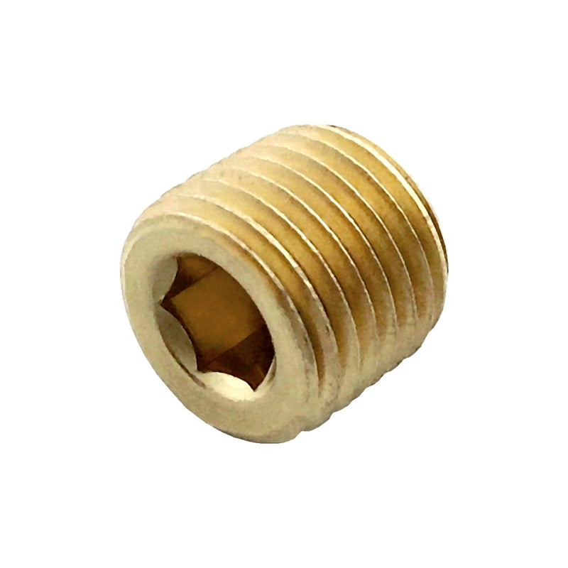 Countersink Plug - Heavy-Duty Brass - 1/8"Male Pipe Thread (MPT)
