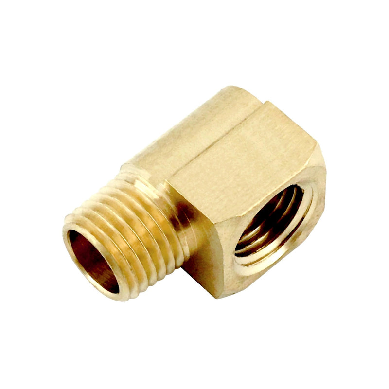 90° Elbow - Heavy-Duty Brass - 1/2"Female Pipe Thread (FPT) X 1/2"Male Pipe Thread (MPT)