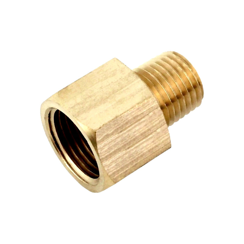 Reducer - Heavy-Duty Brass - 1/4"Female Pipe Thread (FPT) X 1/8"Male Pipe Thread (MPT)