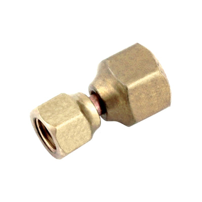 Swivel Union - Heavy-Duty Brass - 3/8"Female Flare (FFL) X 1/4"Female Flare (FFL)