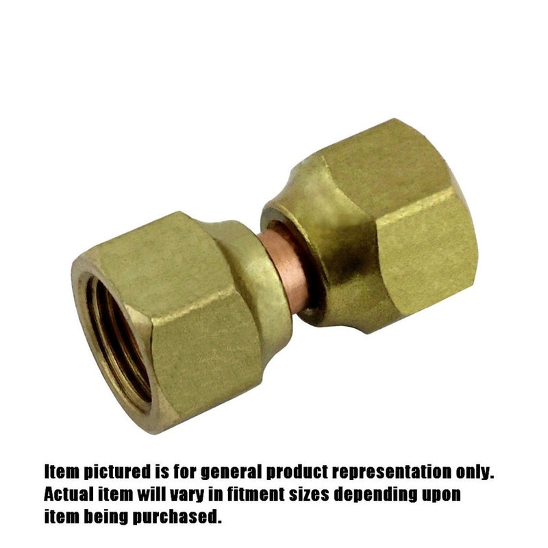 Swivel Union - Heavy-Duty Brass - 3/8"Female Flare (FFL) X 3/8"Female Flare (FFL)