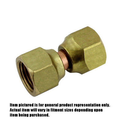 Swivel Union - Heavy-Duty Brass - 3/8"Female Flare (FFL) X 3/8"Female Flare (FFL)