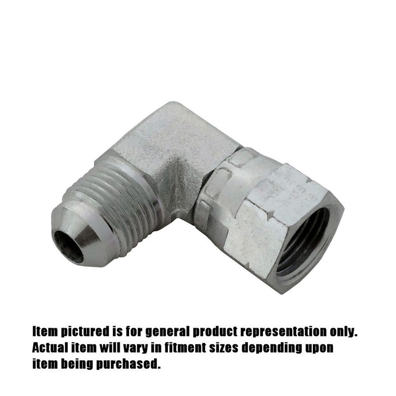 Swivel 90° Elbow - Heavy-Duty Brass - 3/8"Male Flare (MFL) X 3/8"Female Flare (FFL)-Swivel