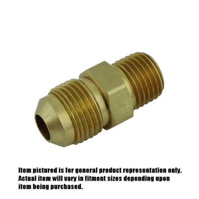 Adapter - Heavy-Duty Brass - 1/4"Male Flare (MFL) X 1/8"Male Pipe Thread (MPT)