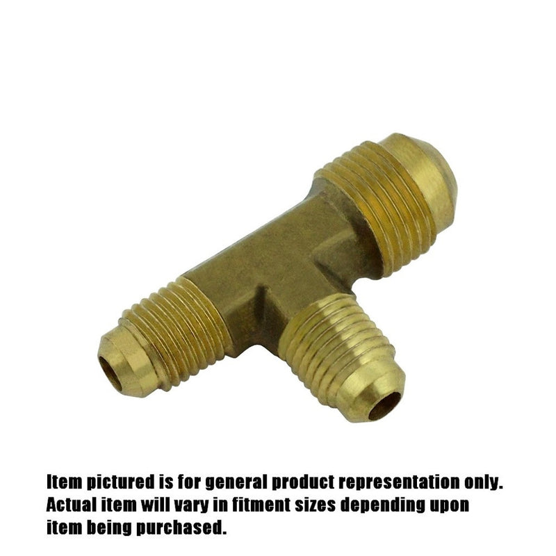 Tee - Heavy-Duty Brass - 3/8"Male Flare (MFL) X 1/4"Male Flare (MFL) X 1/4"Male Flare (MFL)