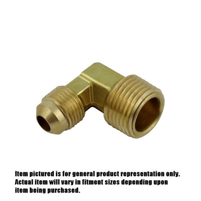 90° Elbow - Heavy-Duty Brass - 1/4"Male Flare (MFL) X 3/8"Male Pipe Thread (MPT)