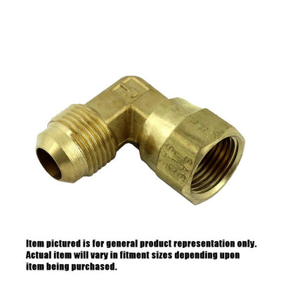 Swivel 90° Elbow - Heavy-Duty Brass - 1/2"Male Flare (MFL) X 1/2"Female Flare (FFL)