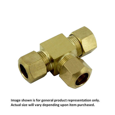 Compression Tee - Heavy-Duty Brass - 1/2" Compression-All