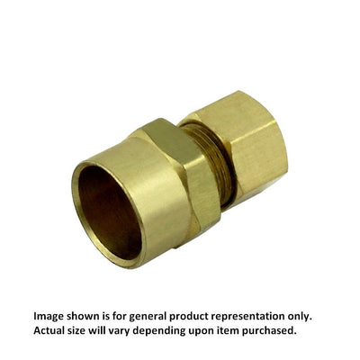 Compression Union - Heavy-Duty Brass - 3/8" Compression X 5/8"-Sweat Adapter