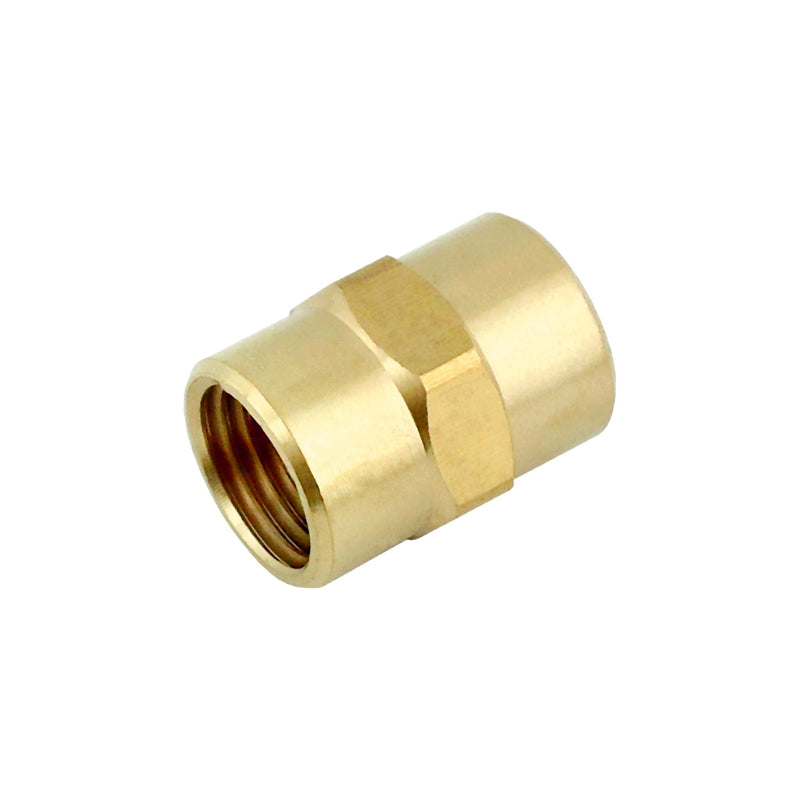 Hex Coupling - Heavy-Duty Brass - 3/4"Female Pipe Thread (FPT) X 3/4"Female Pipe Thread (FPT)