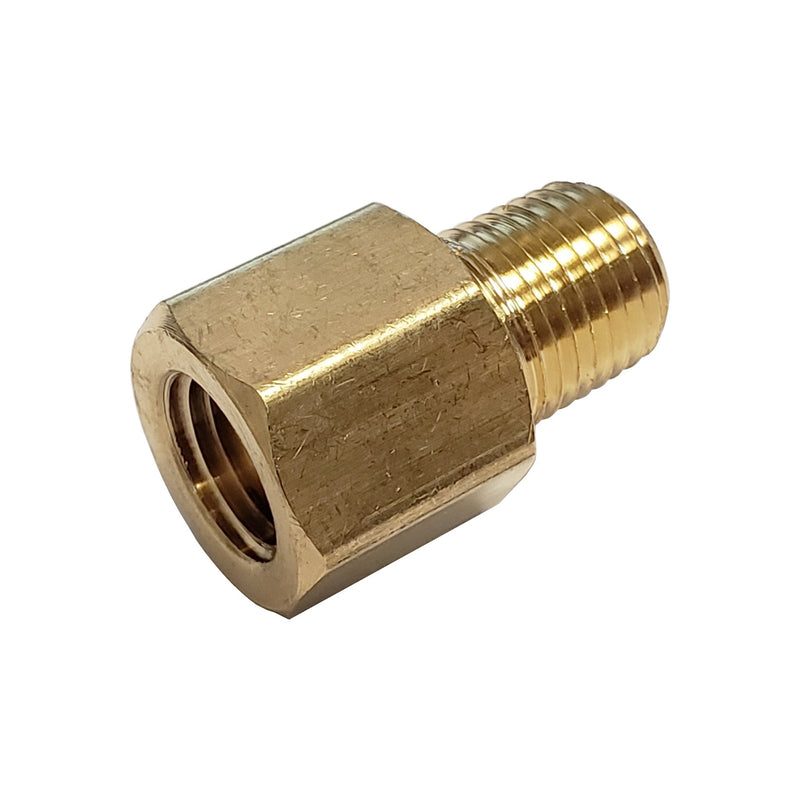 Adapter - Heavy-Duty Brass - 1/4"Female Pipe Thread (FPT) X 1/4"Male Pipe Thread (MPT)