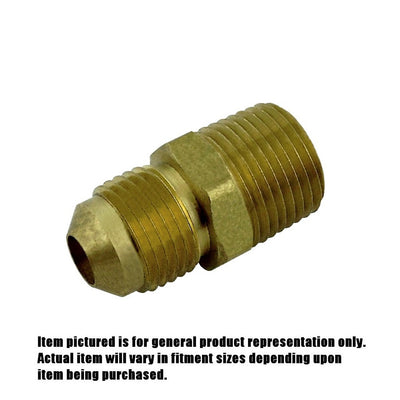 Half Union - Heavy-Duty Brass - 1/2"Male Flare (MFL) X 1/2"Male Pipe Thread (MPT)