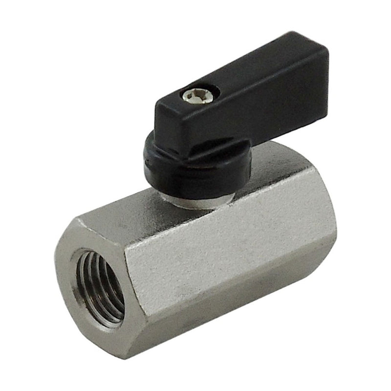 Ball Valve - Heavy-Duty Brass - 1/4"Female Pipe Thread (FPT) X 1/4"Female Pipe Thread (FPT)