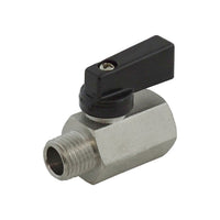 Ball Valve - Heavy-Duty Brass - 1/4"Male Pipe Thread (MPT) X 1/4"Female Pipe Thread (FPT)