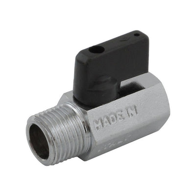 Ball Valve - Heavy-Duty Brass - 1/2"Male Pipe Thread (MPT) X 1/2"Female Pipe Thread (FPT)