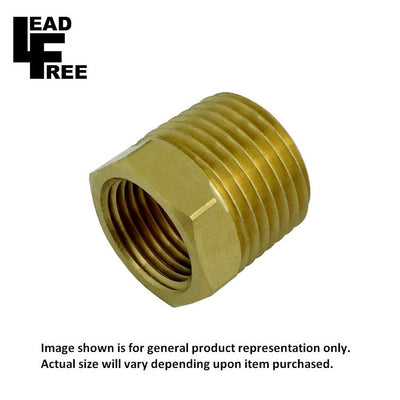 Bushing - Lead-Free Brass - 1/4"Female Pipe Thread (FPT) X 3/8"Male Pipe Thread (MPT)