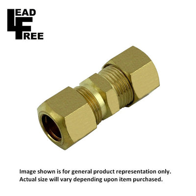 Comp Union - Lead-Free Brass - 3/8" Compression X 3/8" Compression