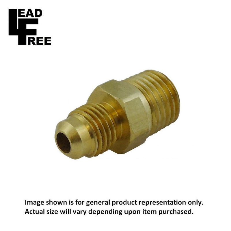 Adapter - Lead-Free Brass - 3/8"Male Flare (MFL) X 3/8"Male Pipe Thread (MPT)