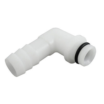 Shurflo 1/2" Barb to 90-Degree Liquid Elbow Fitting - Plastic