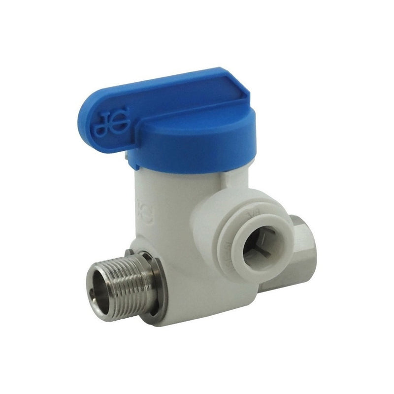 Push-In Angled Stop Valve - 304 Stainless Steel - 3/8"-C X 3/8"OD